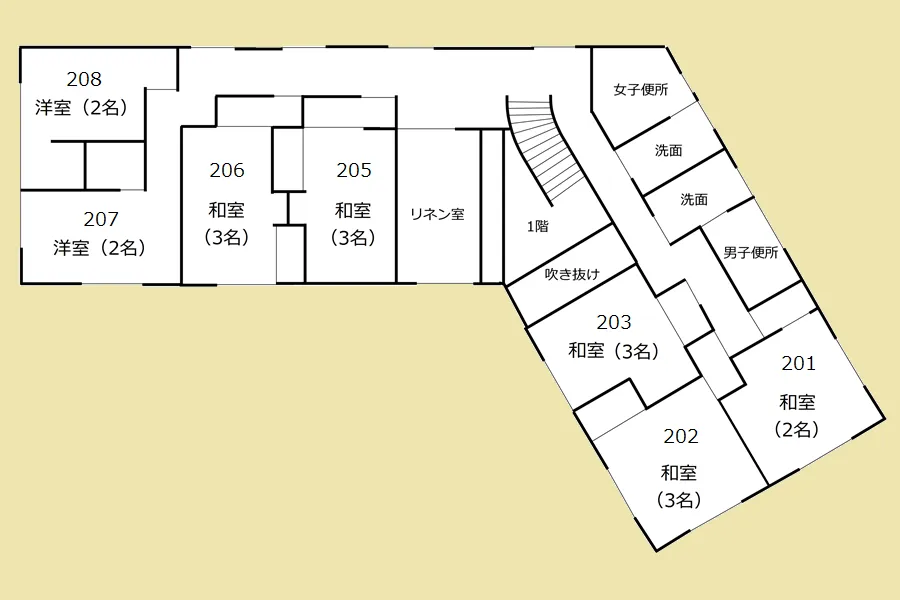 2階の間取り図